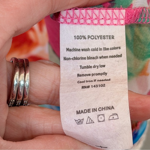 Chic Happens | Vibrant Floral Lace Trim Open Front Kimono Robe Swim Cover-Up - Picture 12 of 12